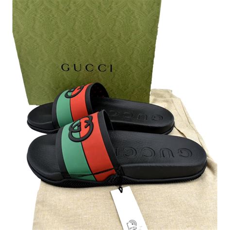 do gucci rubber slides stretch|gucci interlocking slides review.